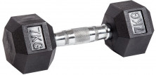 Гантель гексагональная обрезиненная PROFI-FIT​ 7 кг