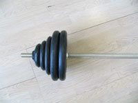 Штанга с обрезиненными дисками Barbell (55 кг)