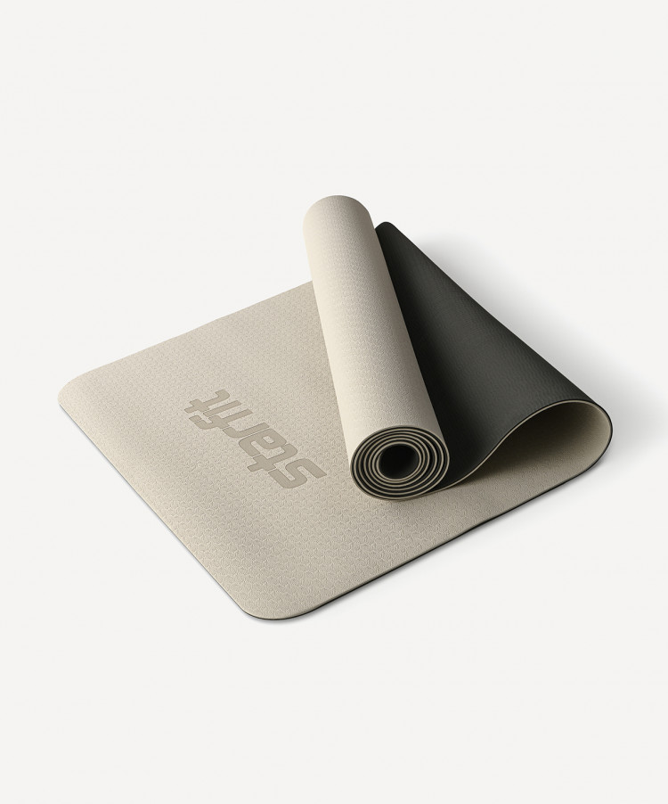 Коврик для йоги и фитнеса STARFIT FM-201, TPE, 183x61x0,4 см