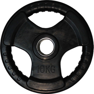 Диск обрезиненный ZSO черный 3 HANDLE D-51, 10 кг