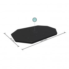Тент Bestway 58424 BW для овального каркасного бассейна 305х200х84см (305х184см)