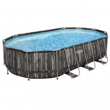 Каркасный бассейн Bestway Дерево 5611R 610x366x122см 20241л, фил.-нас. 5678л