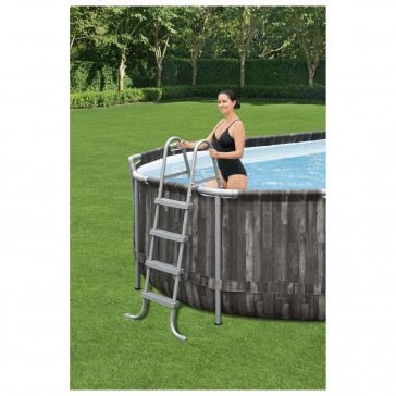 Каркасный бассейн Bestway Дерево 5611R 610x366x122см 20241л, фил.-нас. 5678л