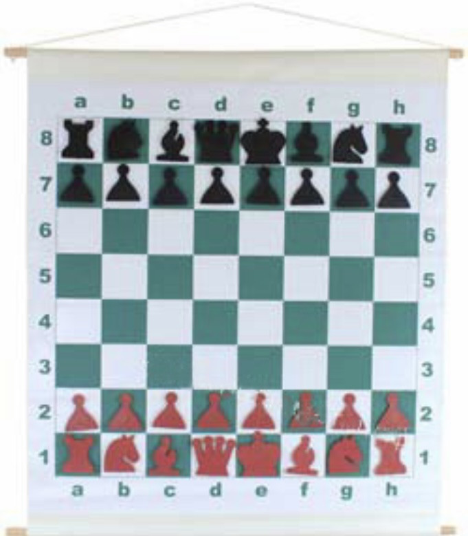 Доска шахматная демонстрационная виниловая магнитная (73x70)