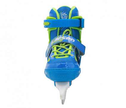 Коньки ледовые раздвижные Larsen Glide Blue/Green