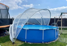 Круглый купольный тент павильон Pool Tent 4,5м для бассейнов и СПА