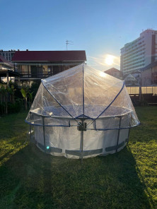 Круглый купольный тент павильон на ножках Pool Tent 3,05м для бассейнов и СПА