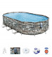 Каркасный бассейн Bestway Камень 56719 BW 610x366x122см 20241л, фил.-нас. 9463л