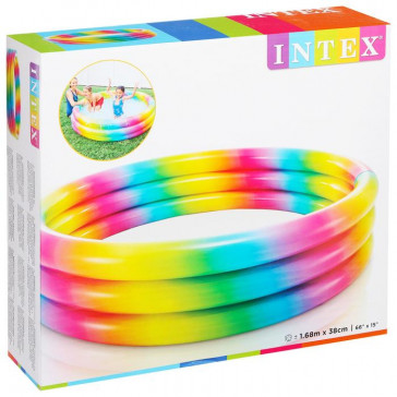 Детский надувной бассейн "Радуга" Intex 58449, 168х38см, 581л, от 2 лет