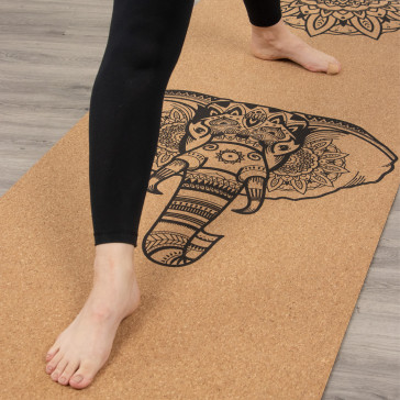 Коврик для йоги MYGA Yoga Mat Cork Elephant XL (пробка)