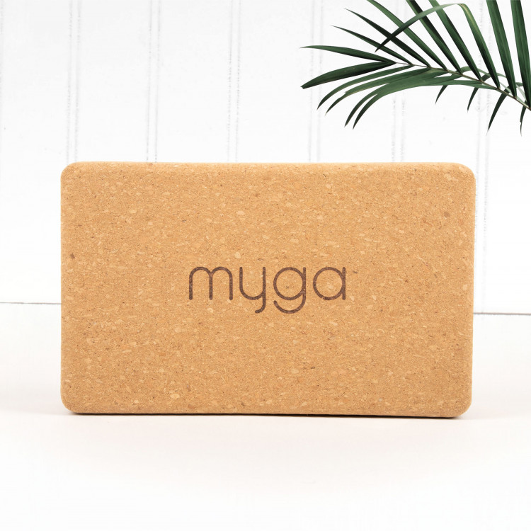 Блок для йоги MYGA Cork Eco Brick Block (пробка)