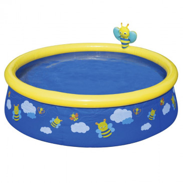 Бассейн My First Pool Bestway 57326 BW, 152х38см с разбрызгивателем, 477л, от 2 лет, 2 вида