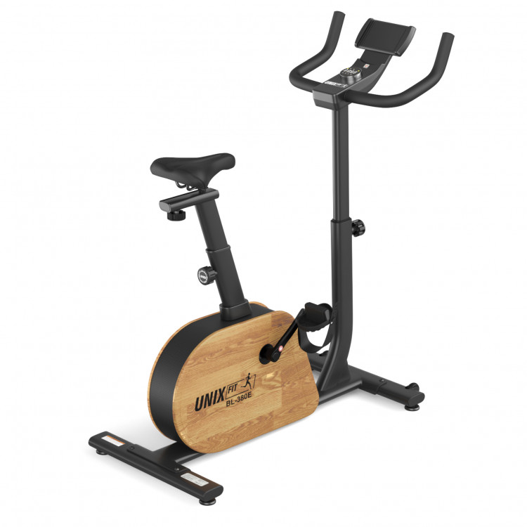 Генераторный велотренажер UNIX Fit BL-380E Wood