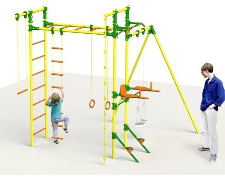 Детский спортивный комплекс с брусьями и турником Leco-IT Outdoor